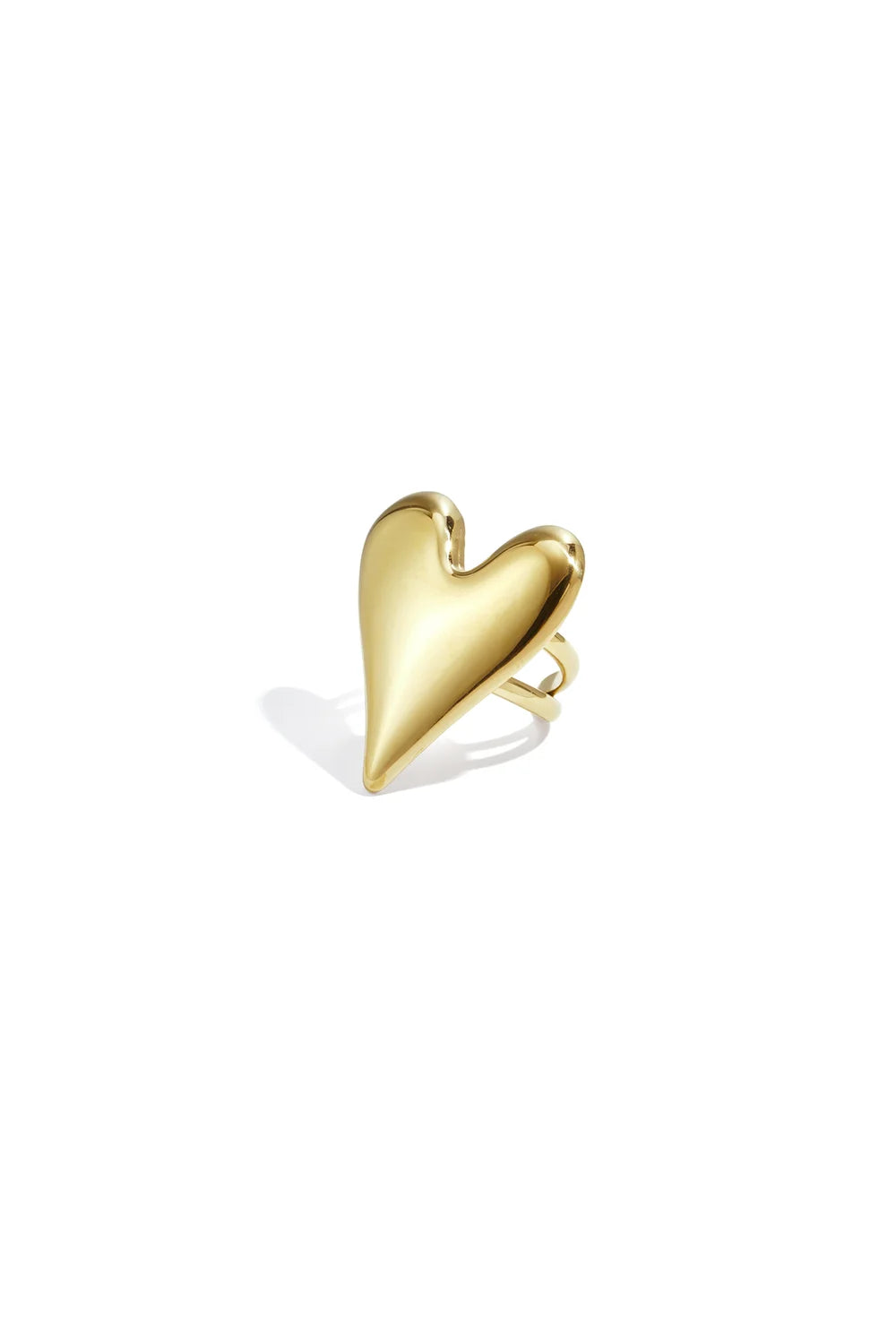 Statement hart ring goud