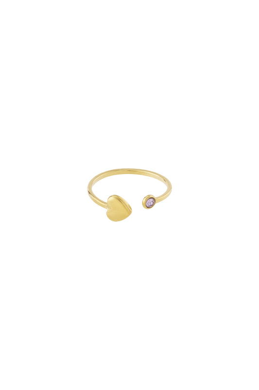 Birthstone ring goud