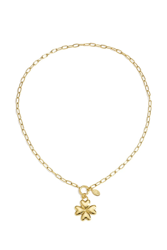 Ketting klaver goud
