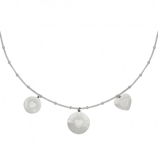 Locked in love necklace silver