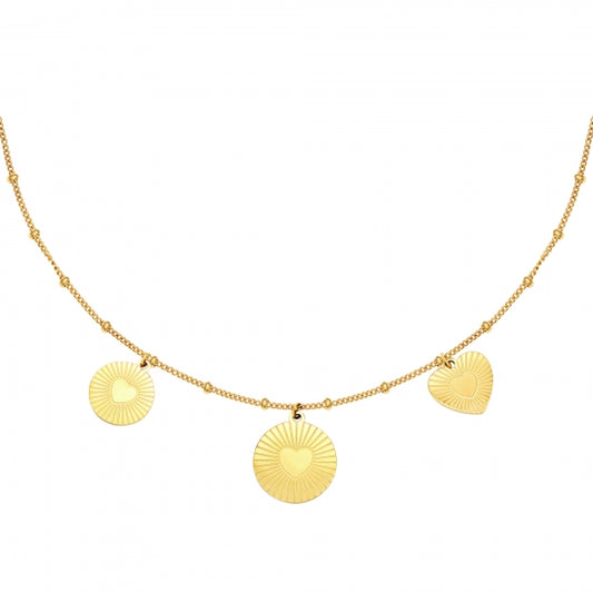 Locked in love necklace gold