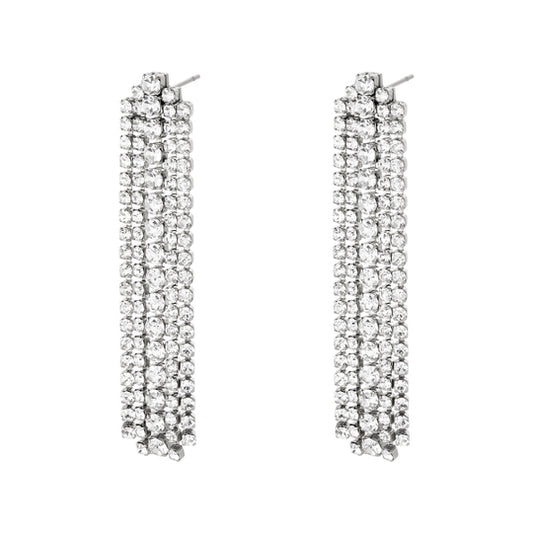Party nights earrings silver