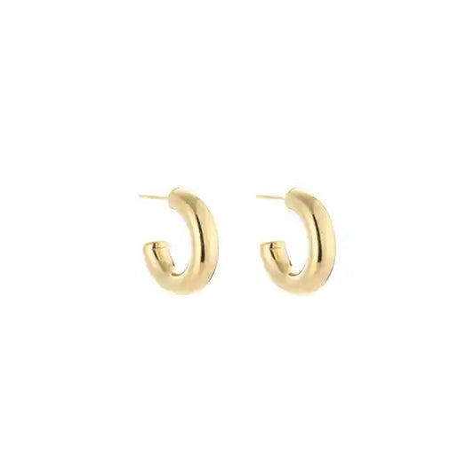 Mini chunky hoops gold