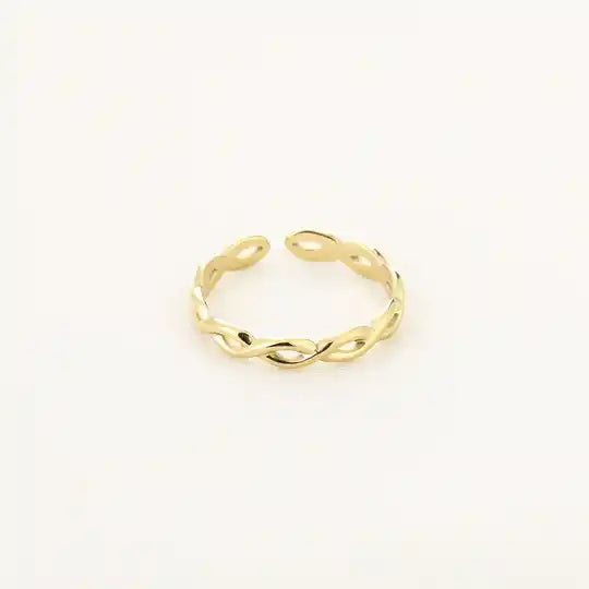 Twisted ring goud
