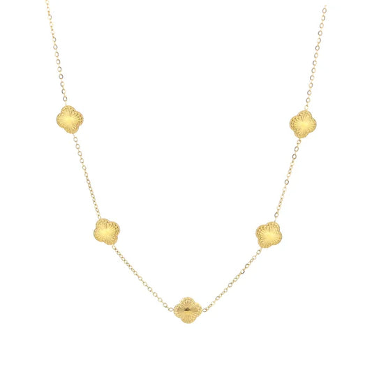 Clover necklace gold