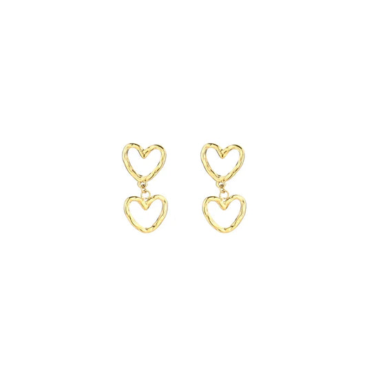 <3 oorbellen goud