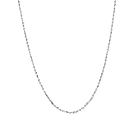 Twisted necklace silver
