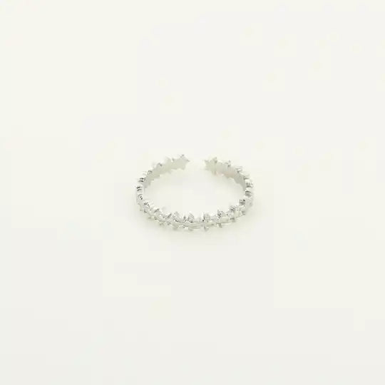 Little stars ring silver