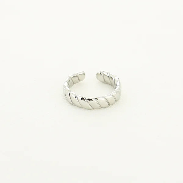 Baguette ring silver