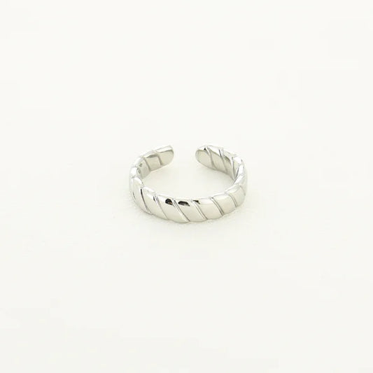 Baguette ring silver