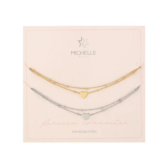 Dicht hart armbandjes set