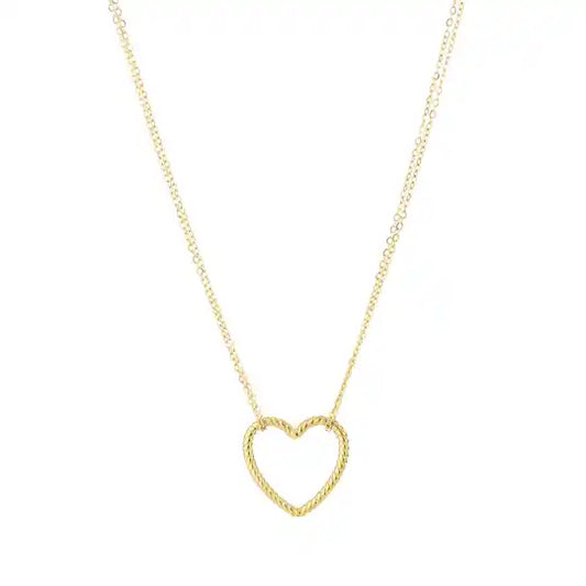 Hart ketting goud