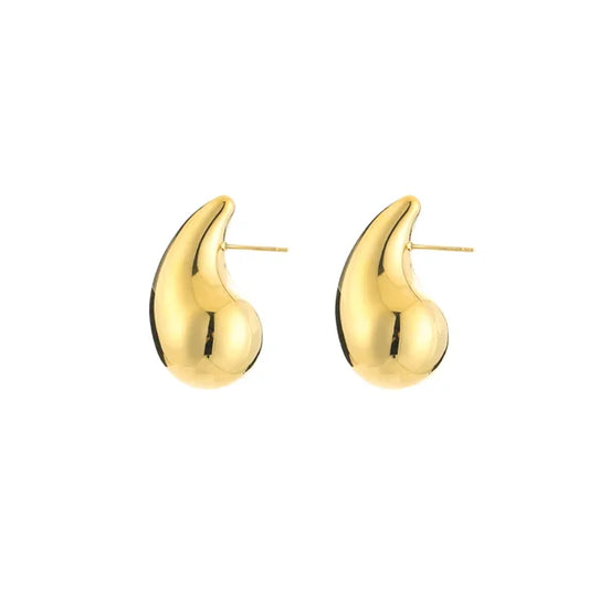 'Bieber' oorbellen goud