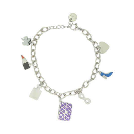 Bedelarmbandje Milaan zilver