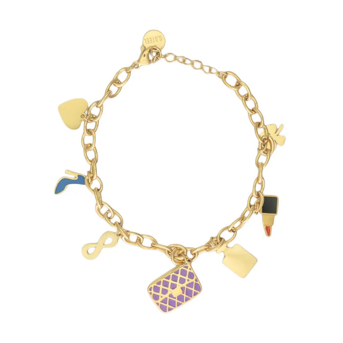 Bedelarmbandje Milaan goud