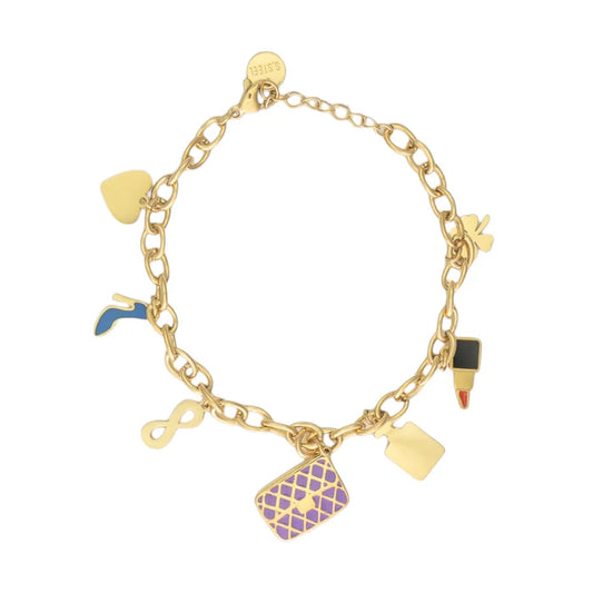 Bedelarmbandje Milaan goud